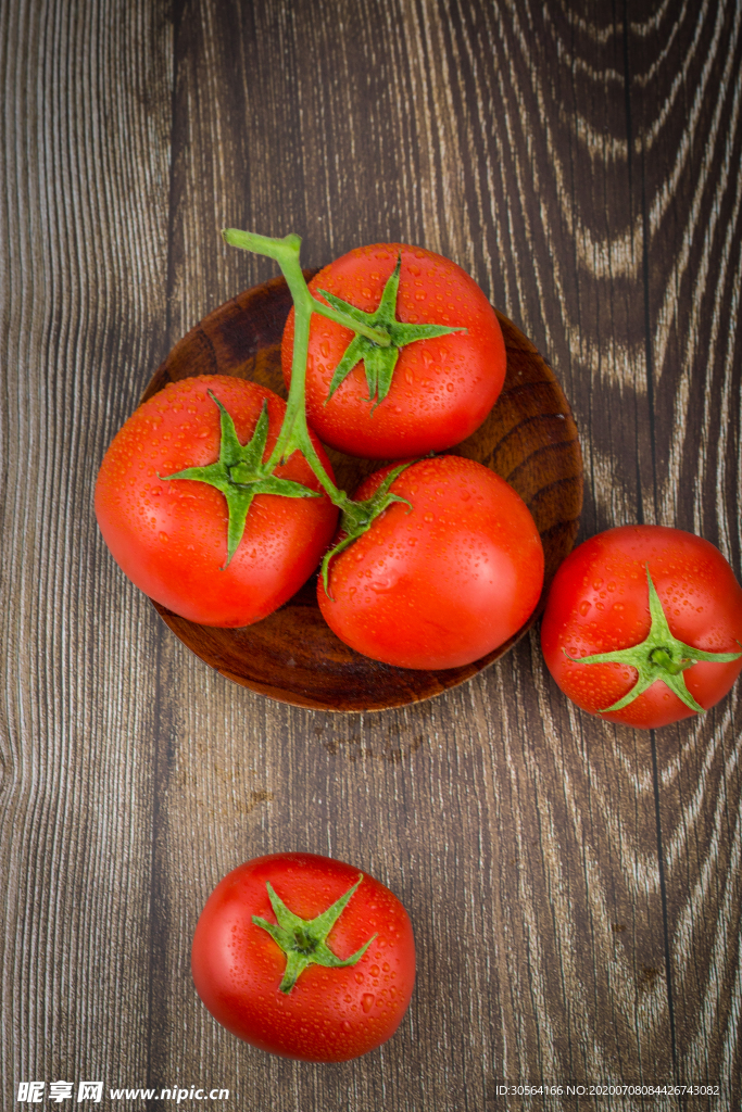 西红柿摆盘水果新鲜背景素材
