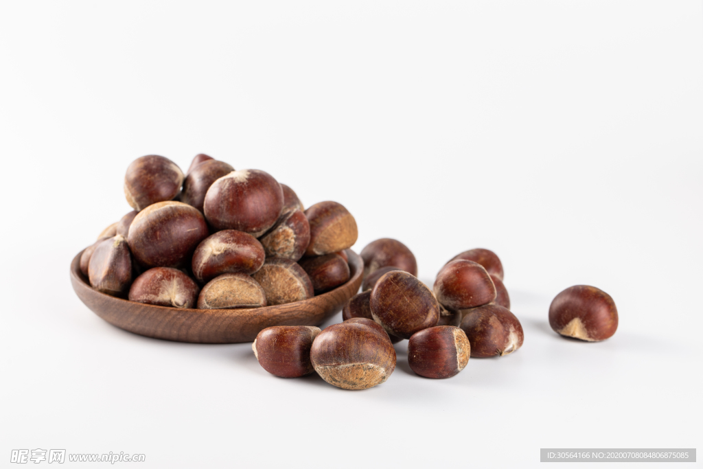 栗子毛栗子食材美食背景素材
