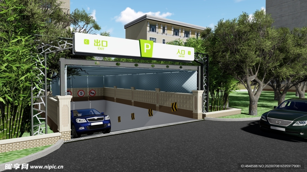 地下车库入口门