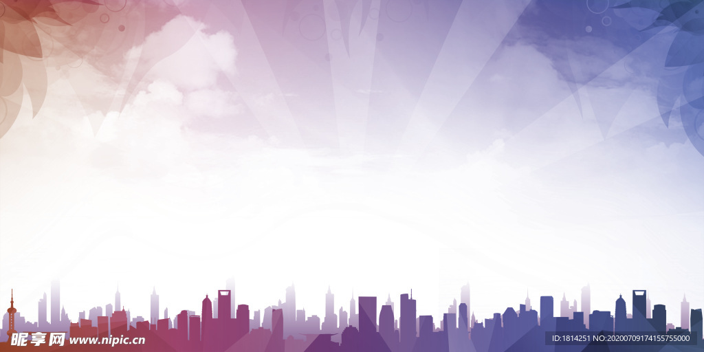 晶格彩色梦想背景 城市