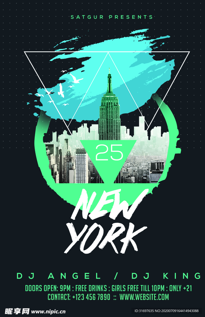 国外潮流促销时尚海报