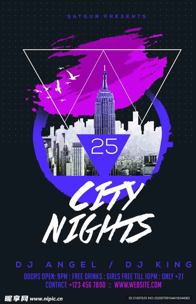 国外潮流促销时尚海报