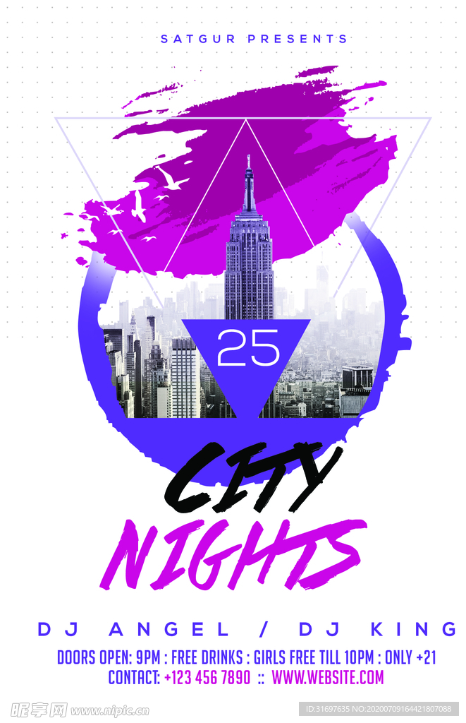 国外潮流促销时尚海报