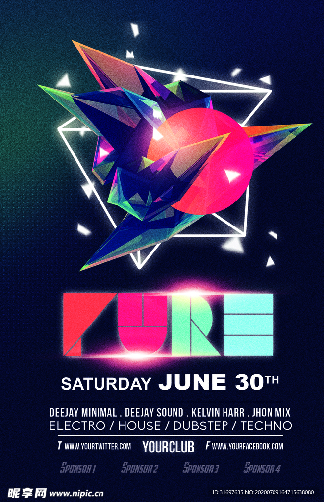 国外潮流促销时尚海报