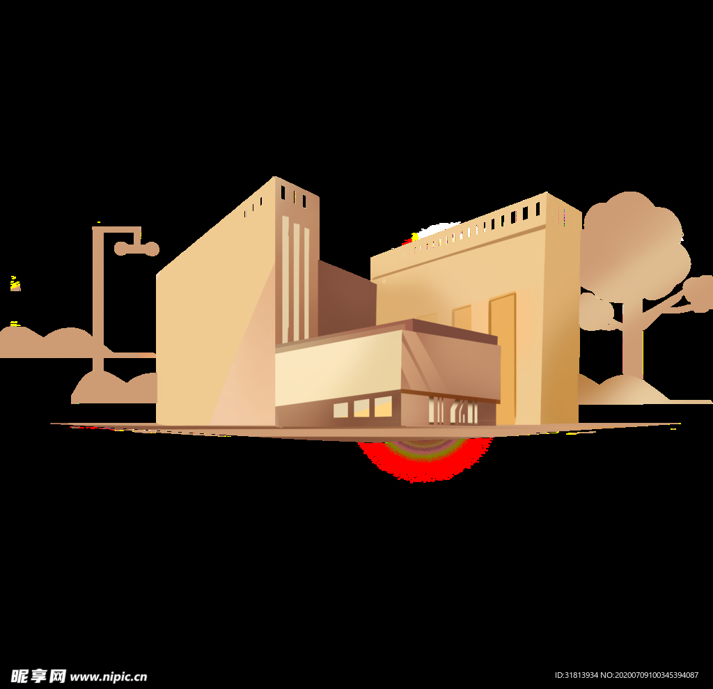 金色2.5D地产广告