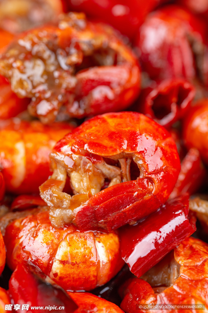 龙虾尾竖版特写