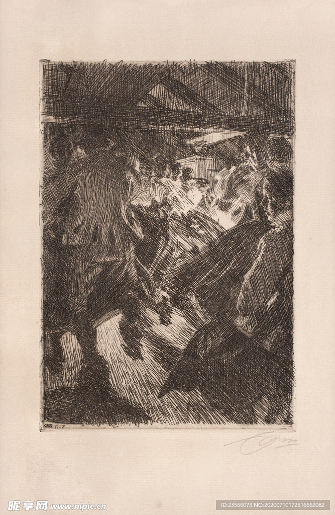 人物形象素描绘画