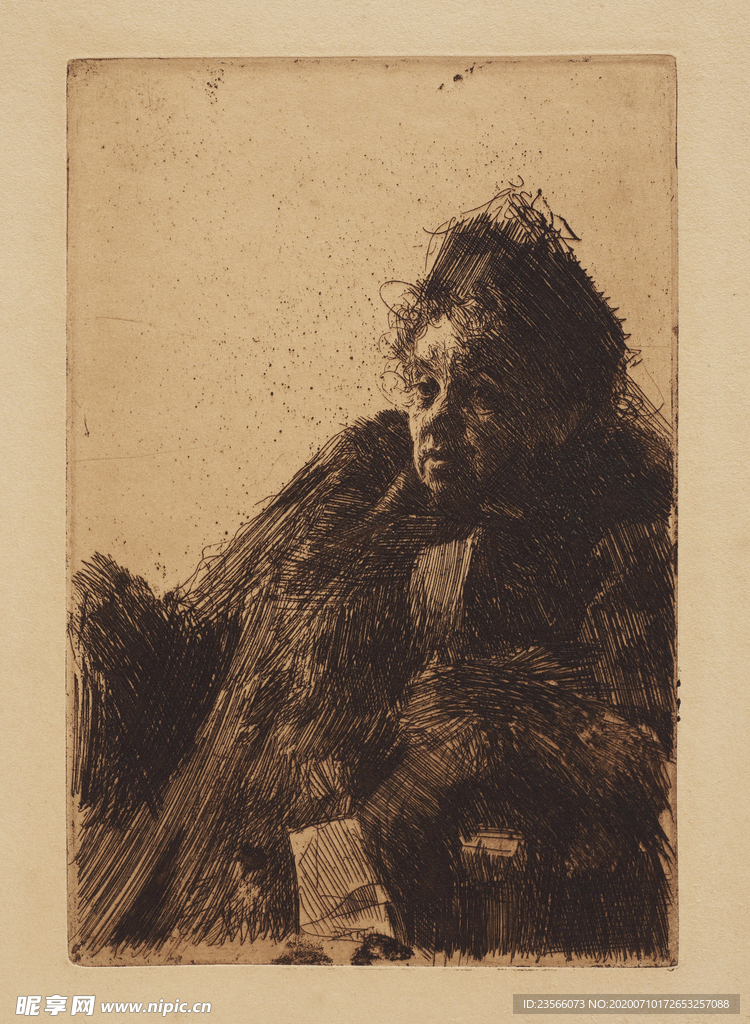 人物形象素描绘画