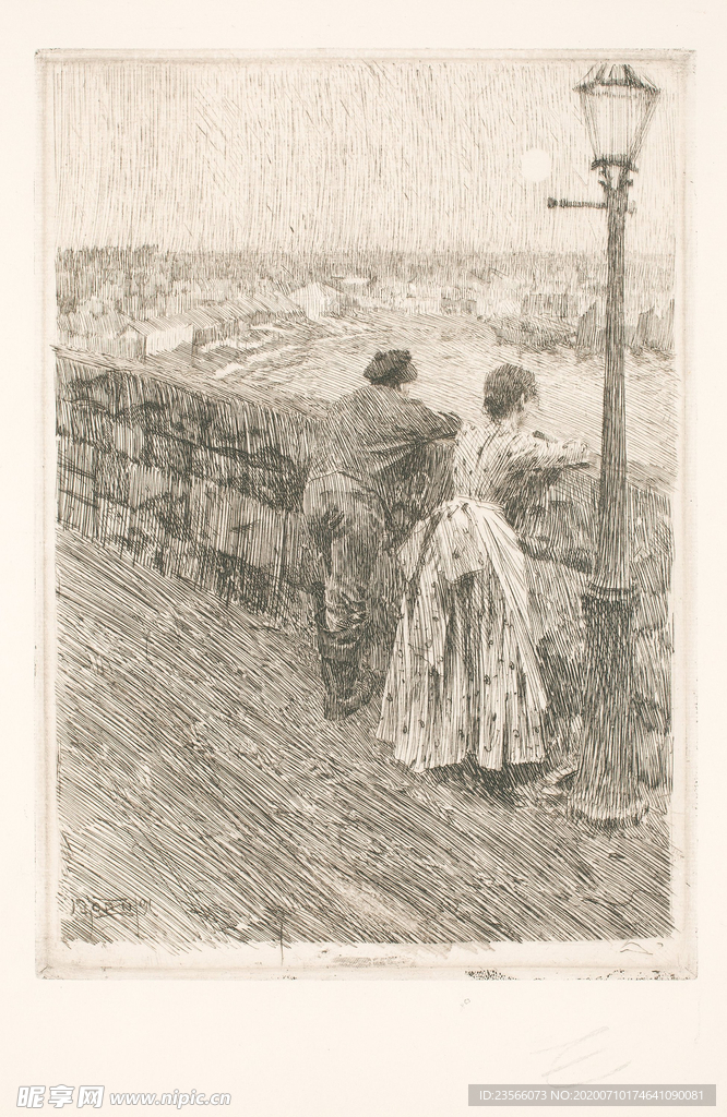 人物形象素描绘画