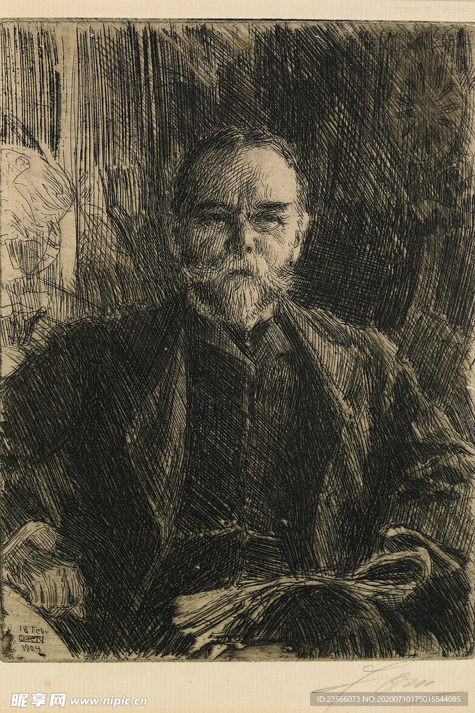 人物形象素描绘画