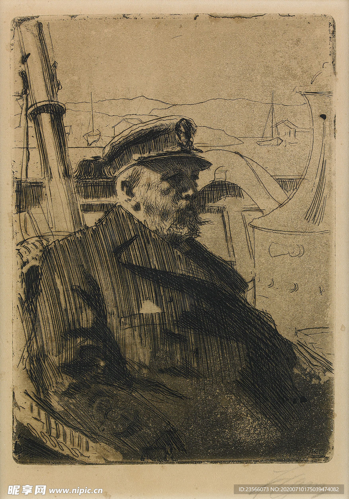 人物形象素描绘画