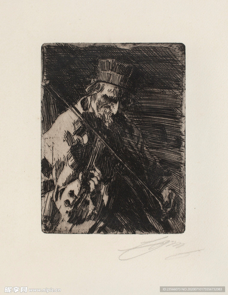 人物形象素描绘画