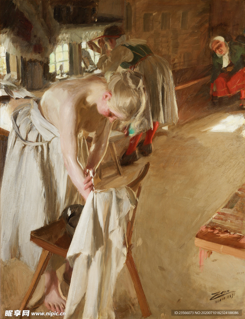 人物形象装饰油画