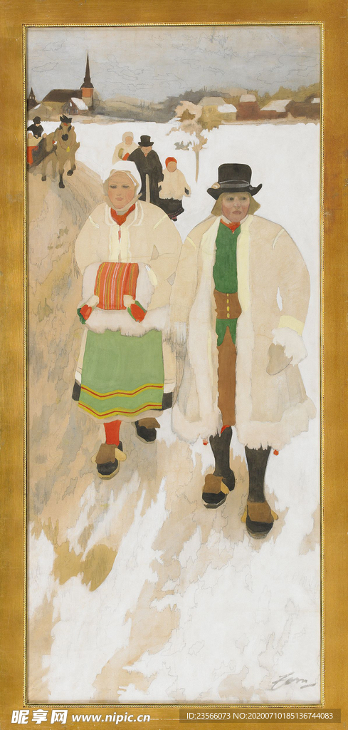 人物形象装饰油画