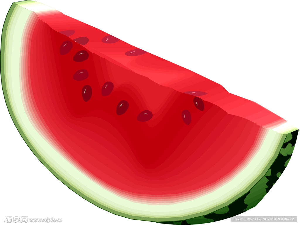 手绘卡通西瓜png免抠素材