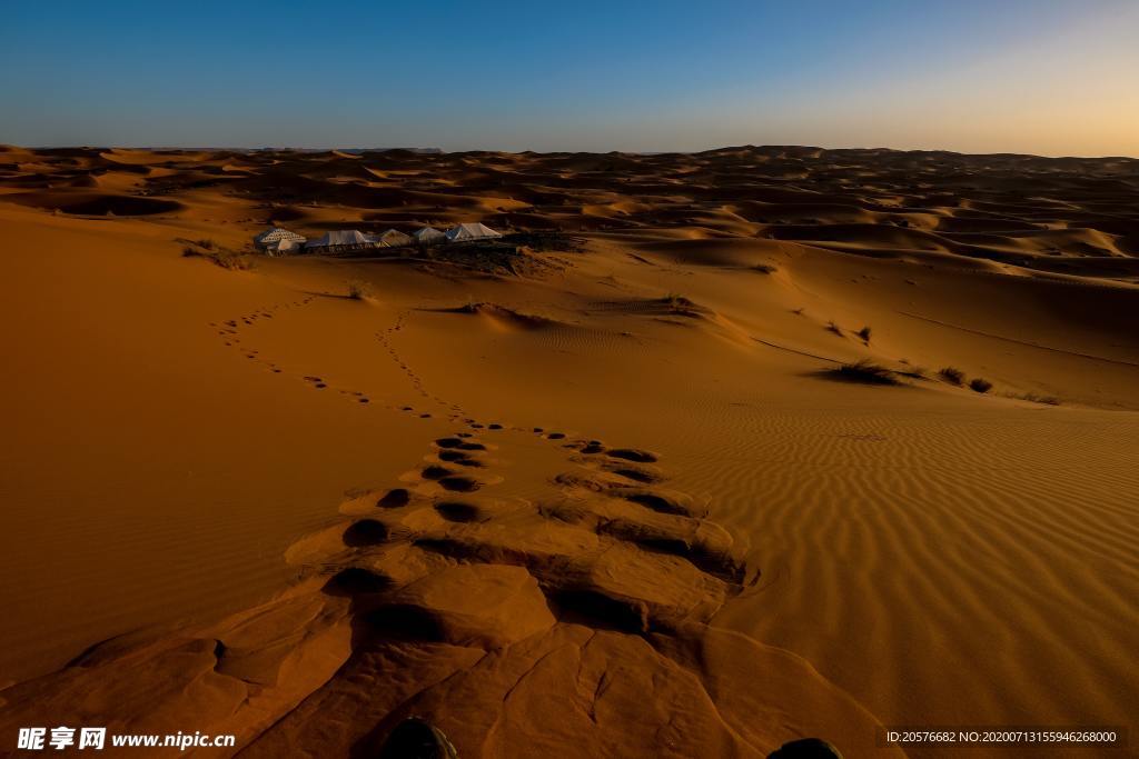 沙漠脚印