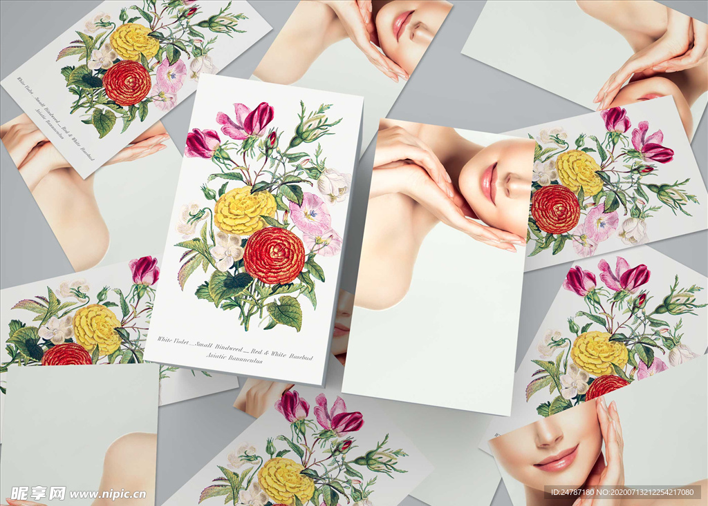 名片样机效果图