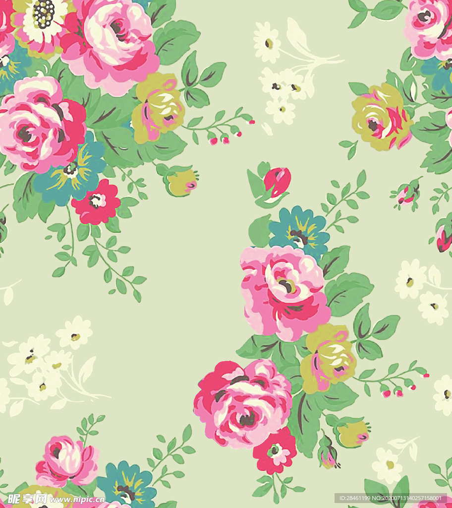 手绘花 玫瑰花 大牌花 乱花