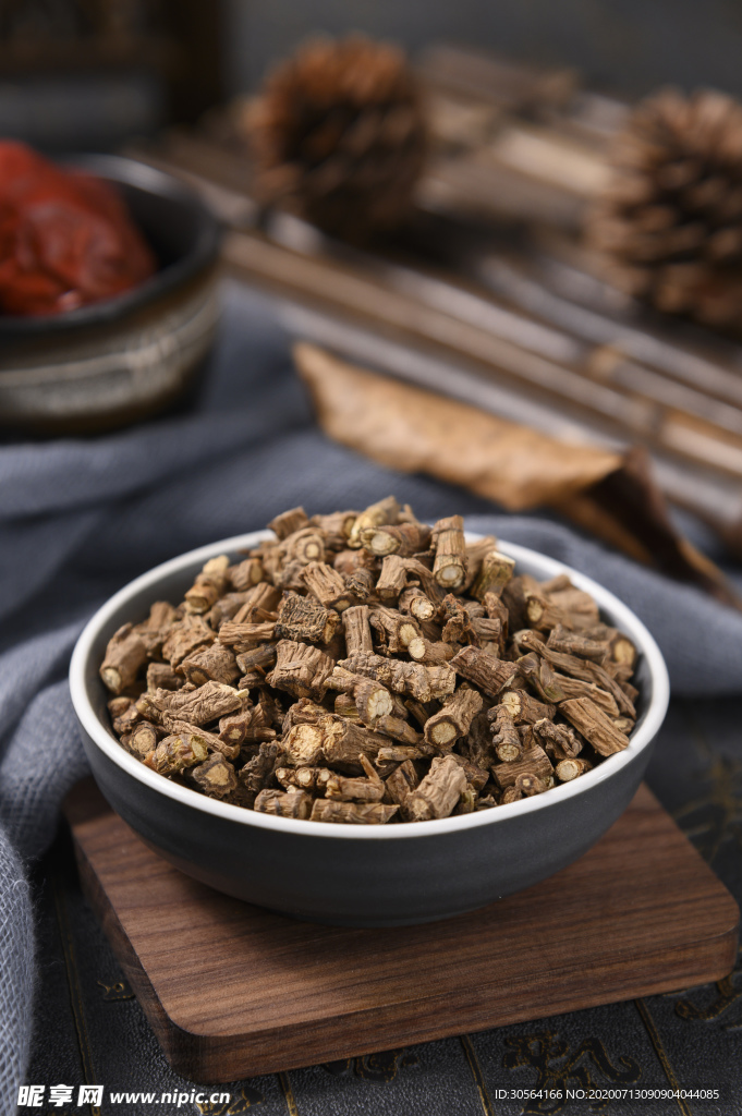 中药药材复古养生背景素材