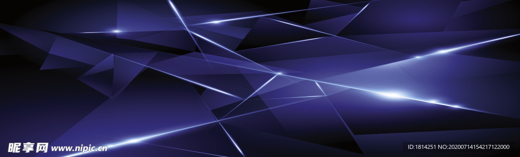 蓝色幻彩科技背景