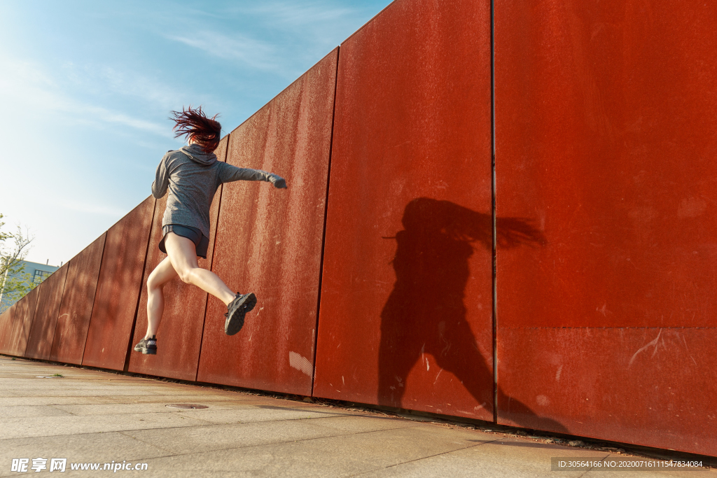 运动奔跑人物健康背景素材