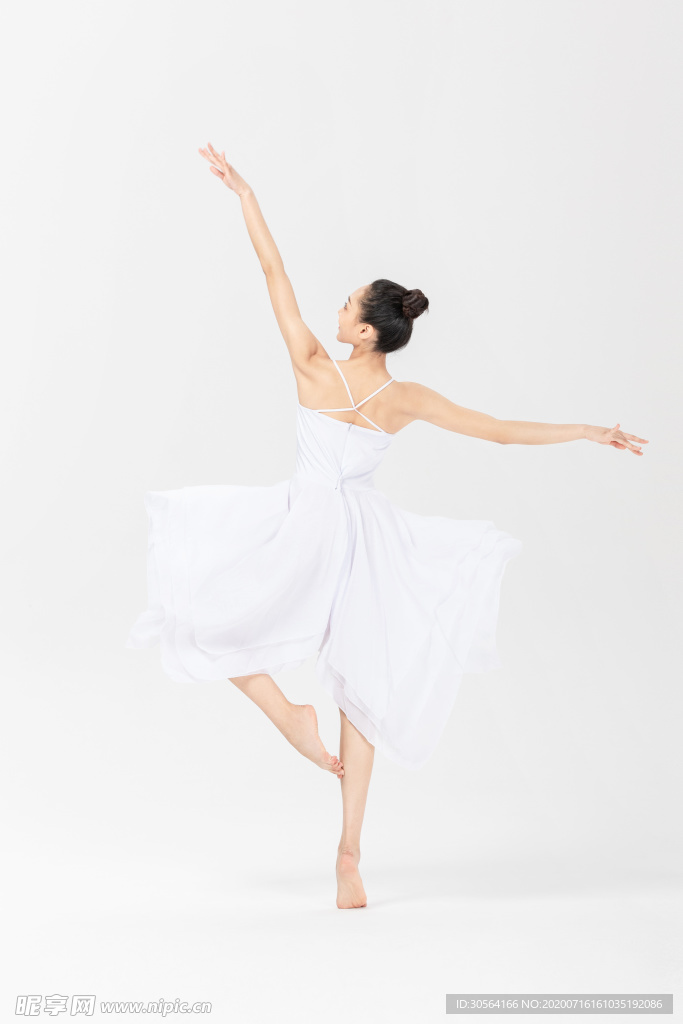 芭蕾舞蹈柔美女性人物背景素材
