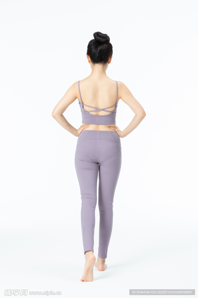 瑜伽运动健身女性人物背景素材