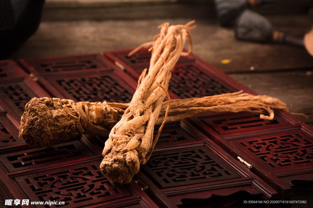 中药药材养生食材背景素材