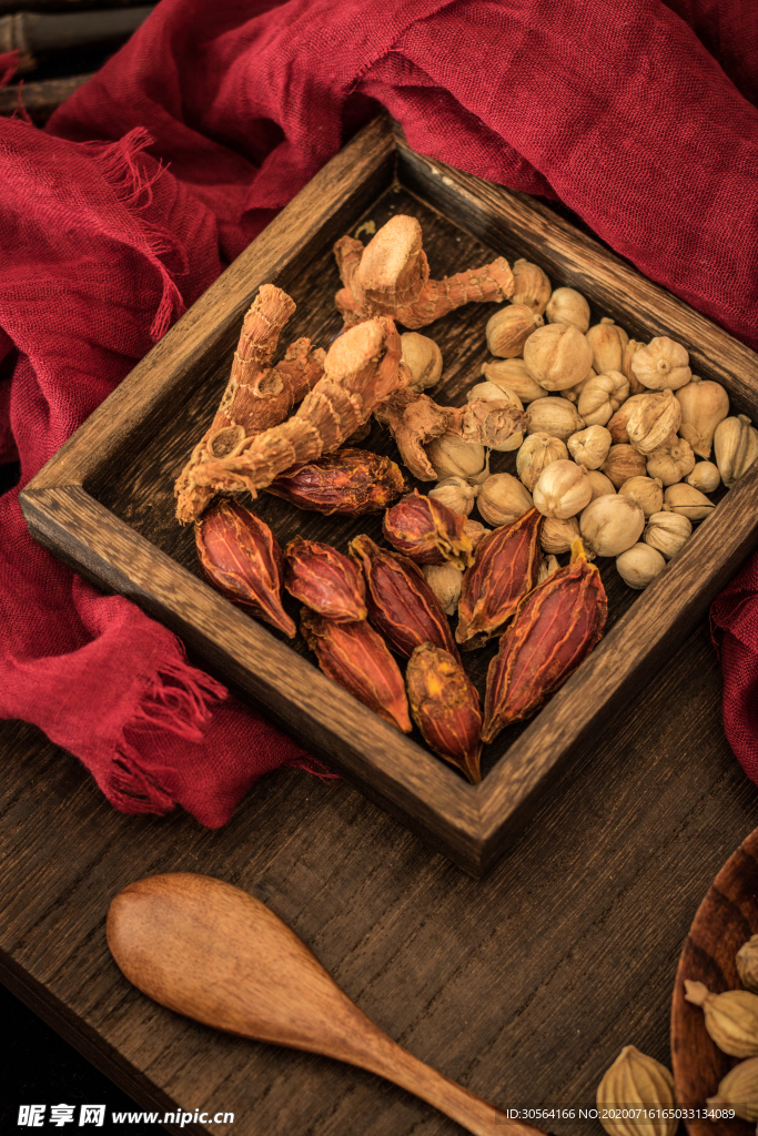 药材中药复古养生背景素材