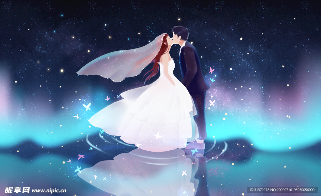 卡通情侣头像图片