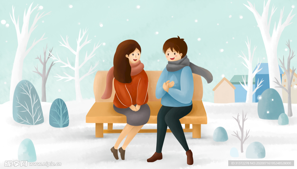 卡通情侣头像图片