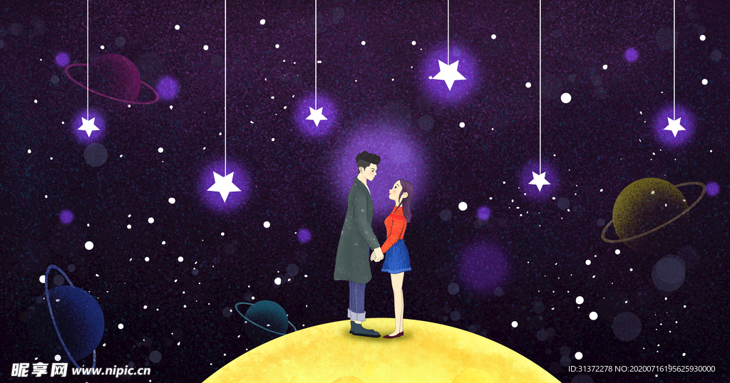 卡通情侣头像图片