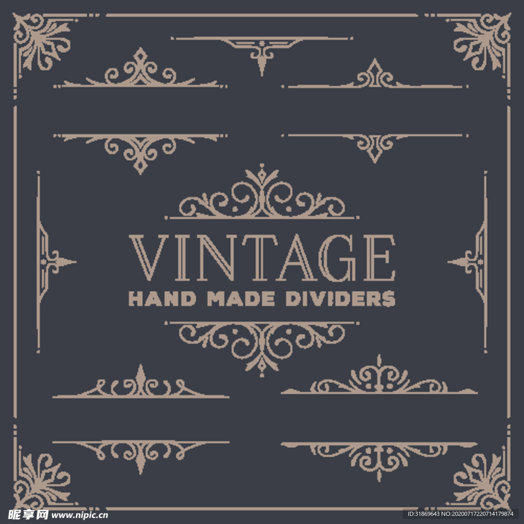 矢量花纹边框图片