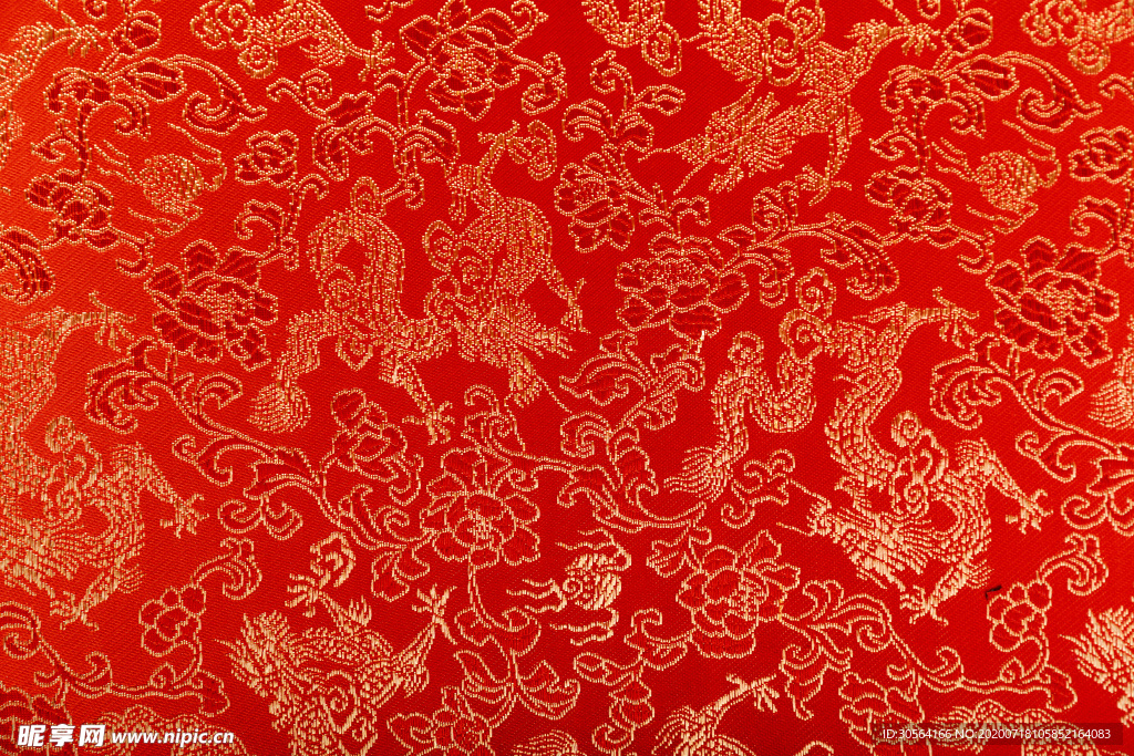 龙凤呈祥新年传统背景素材