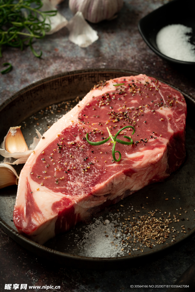 牛排牛肉生肉西餐背景素材