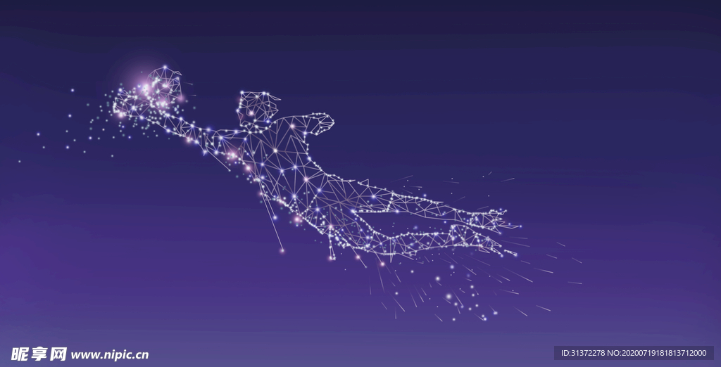 炫酷流沙光效图片