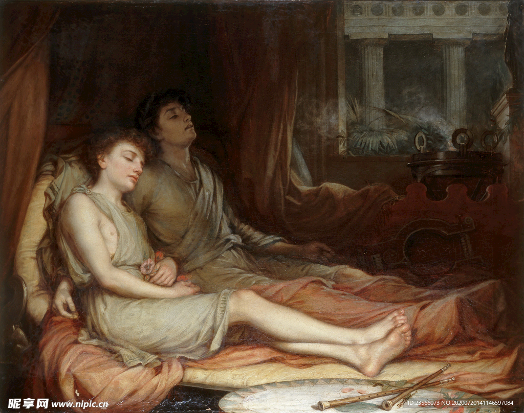 欧式古典人物生活油画