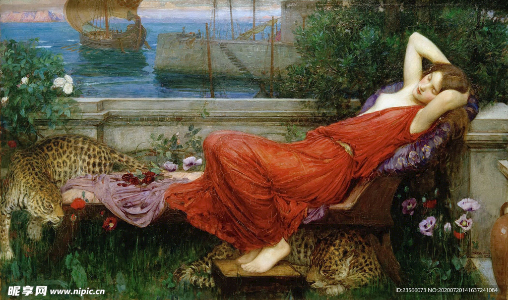 欧式古典人物生活油画