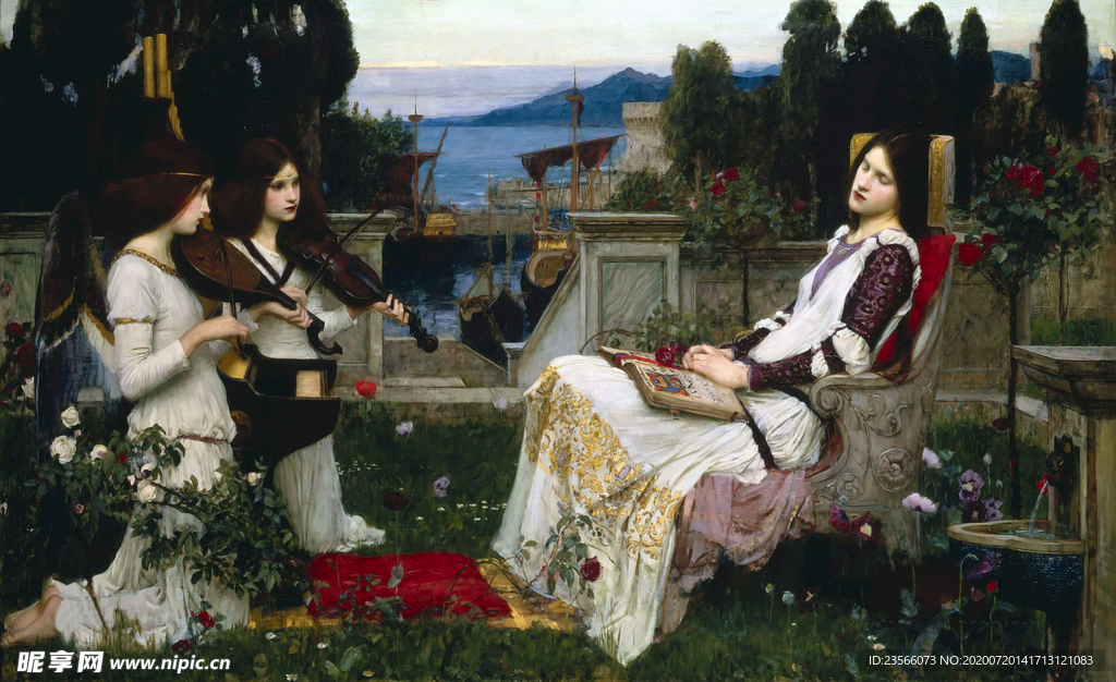 欧式古典人物生活油画