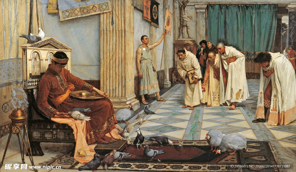 欧式古典人物生活油画