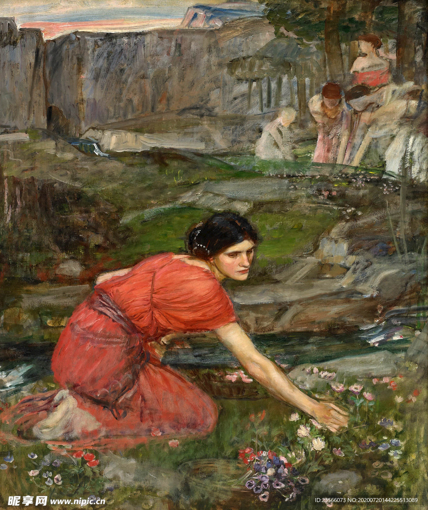 欧式古典人物形象油画