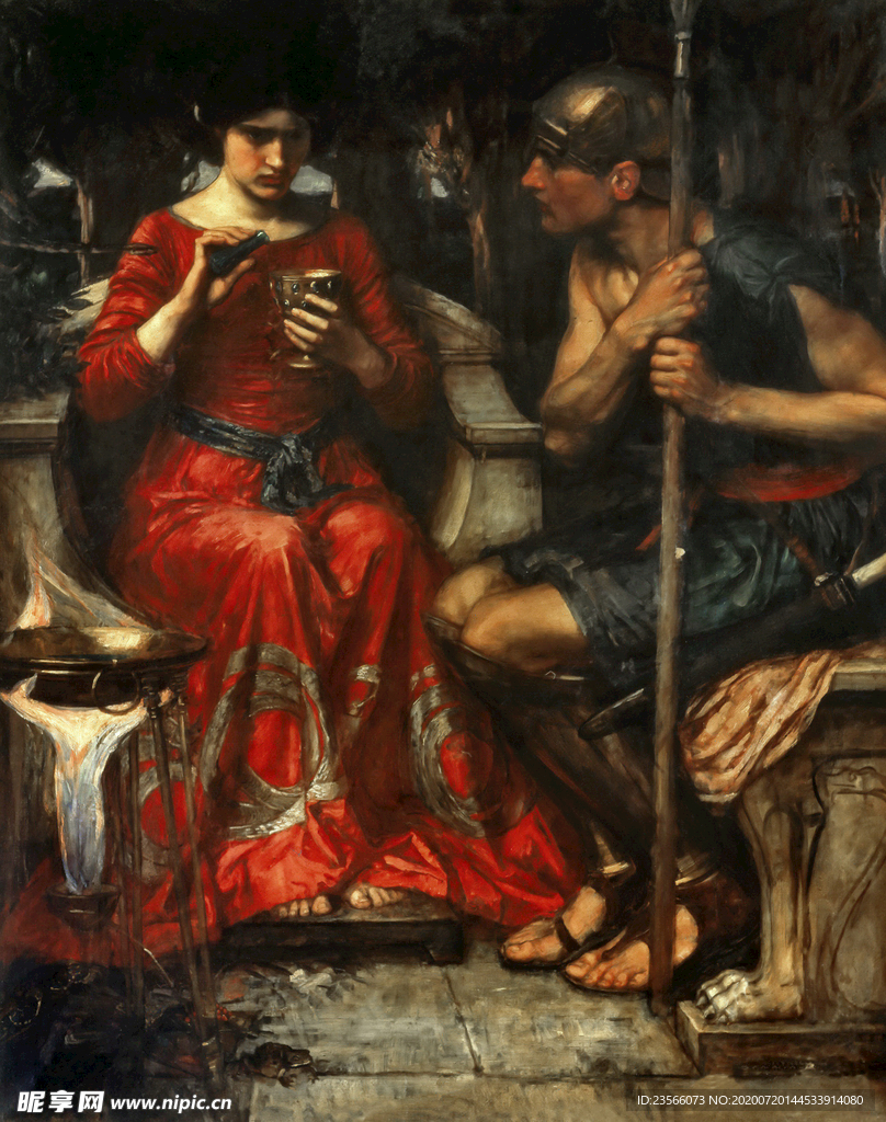 欧式古典人物形象油画