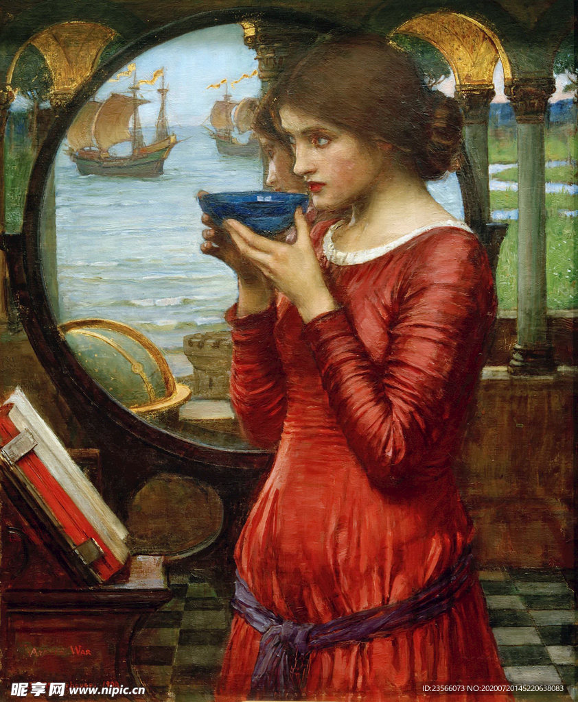 欧式古典人物形象油画