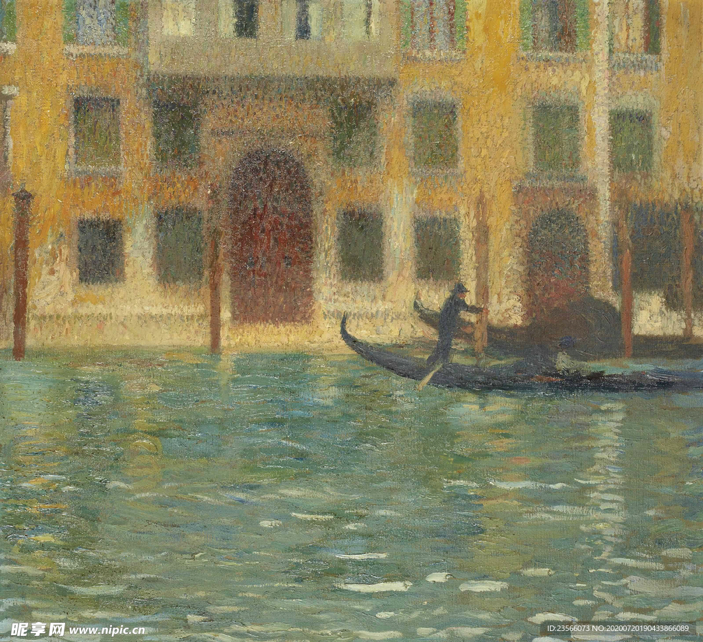 印象派田园风景油画