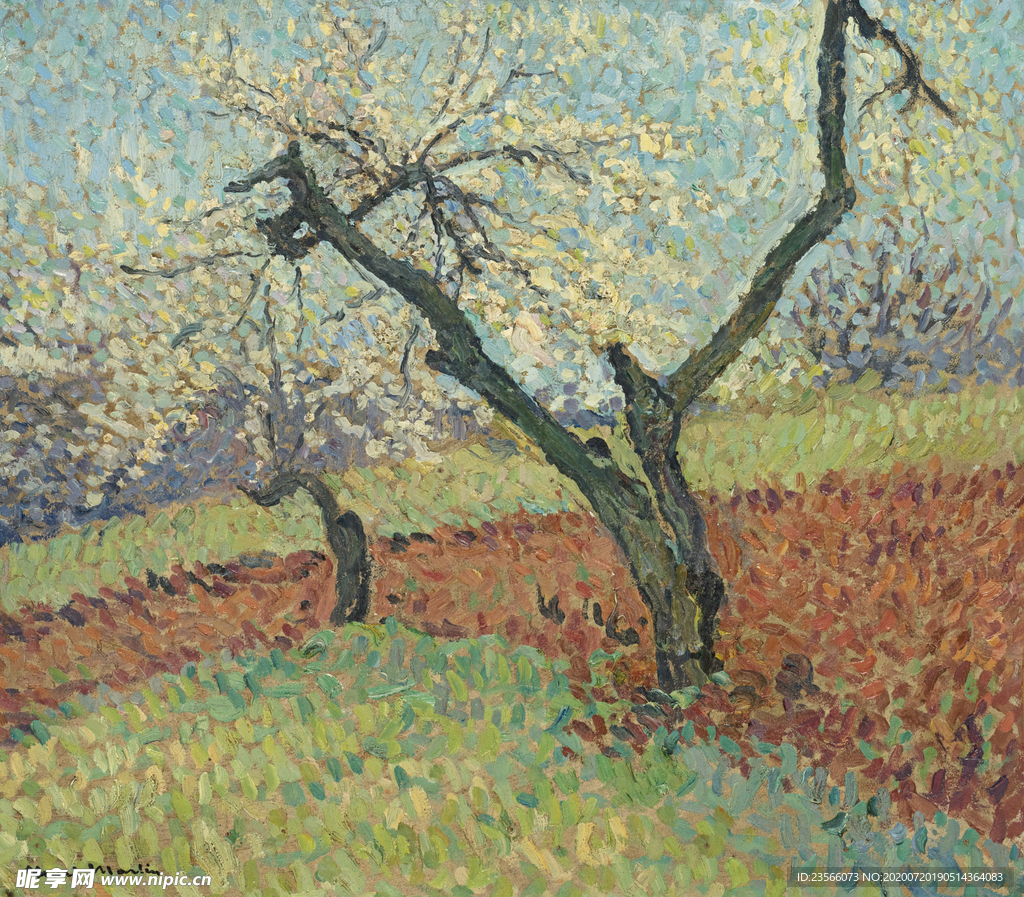 印象派田园风景油画