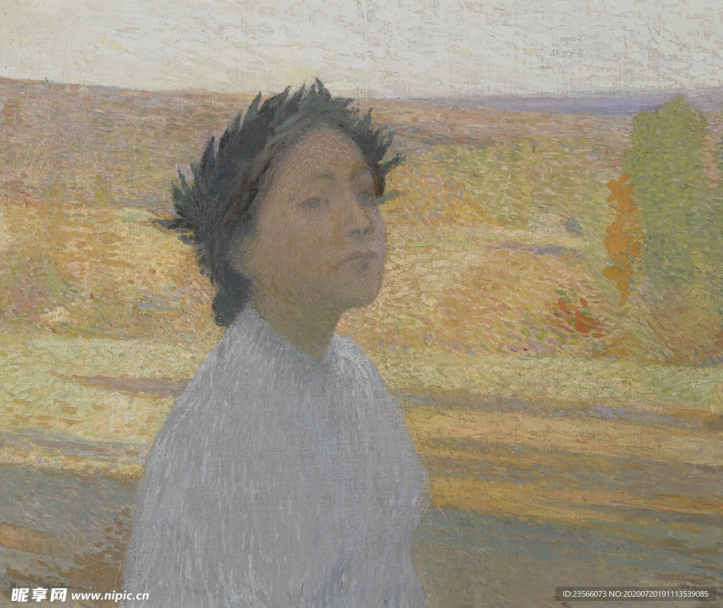 印象派田园风景油画