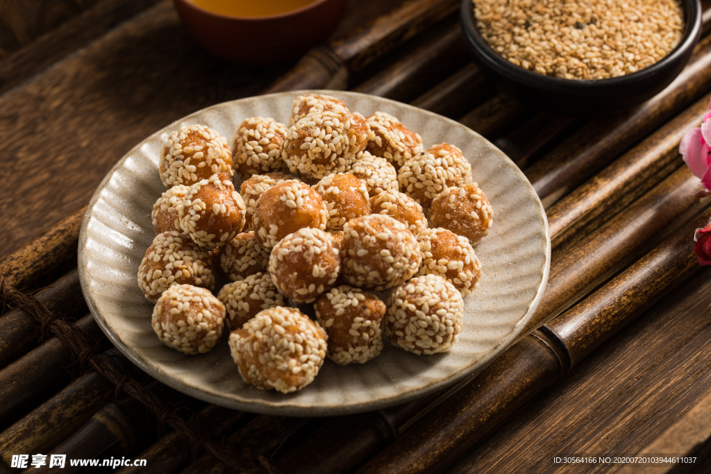 芝麻糖果美食食材背景素材
