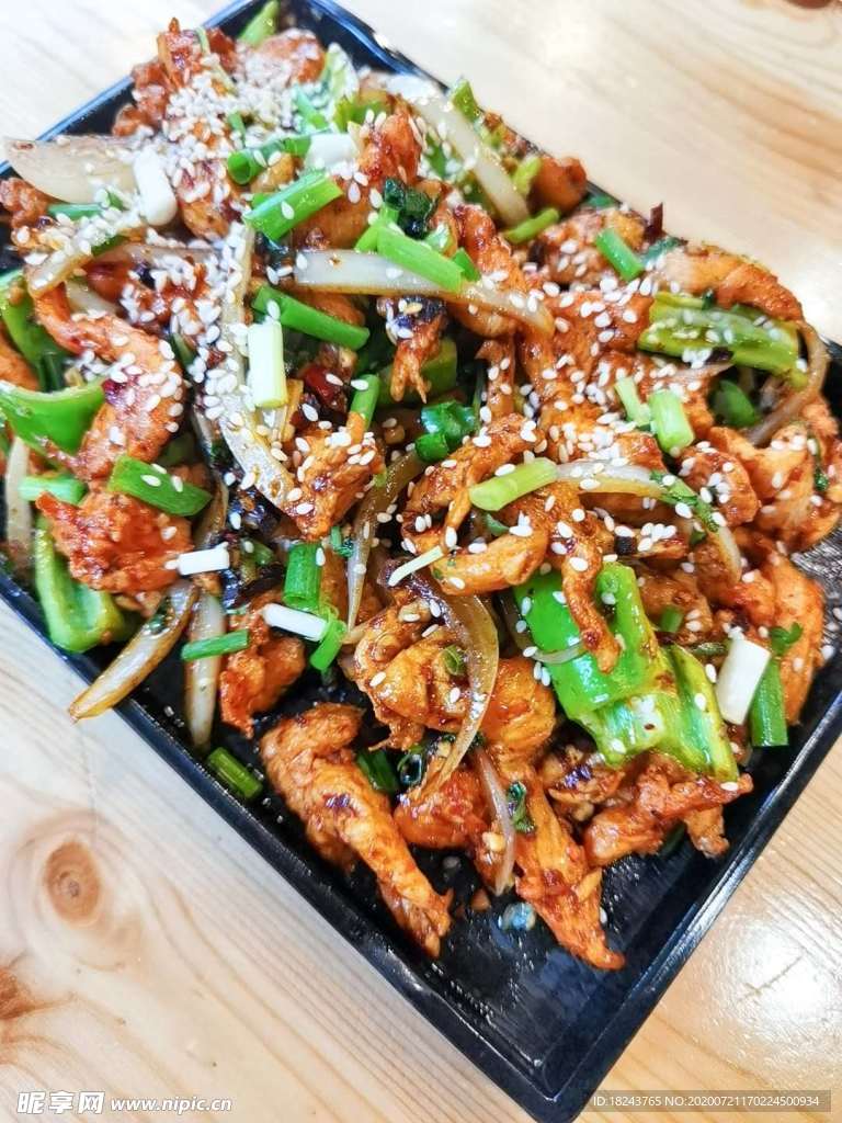 铁板奥尔良鸡肉