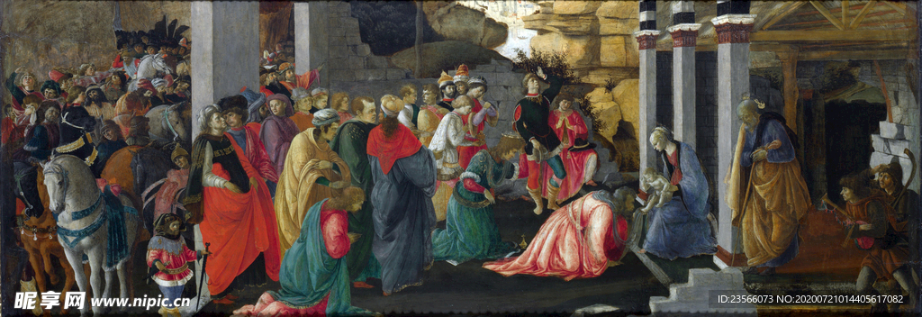 欧式古典人物场景油画