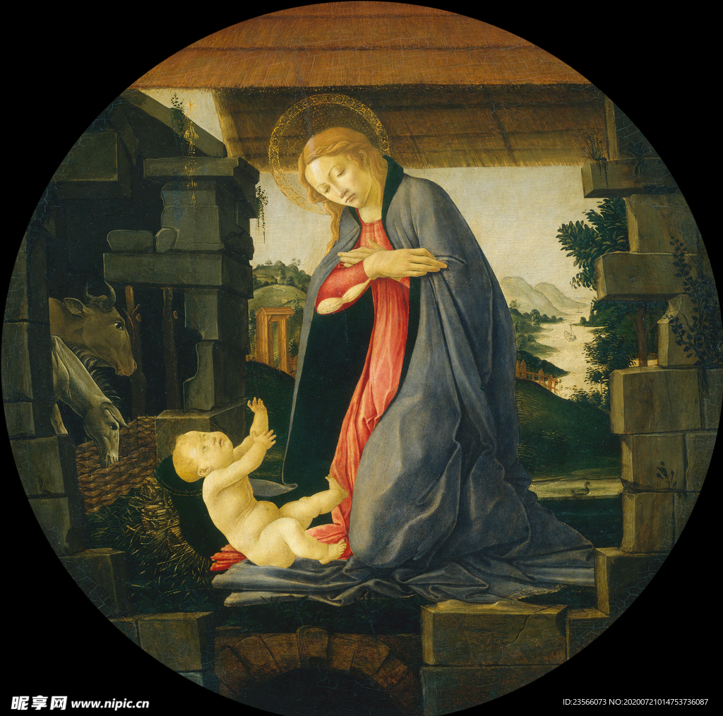 欧式古典人物场景油画